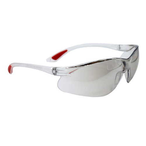 Cordova EML50S Machinist Lite Clear Frame, Indoor/Outdoor Lens, Single Wrap-Around Lens, Injected Temple Pads