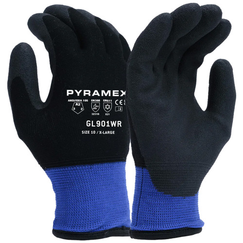 Pyramex Safety GL901WR Insulated HPT Dipped Gloves Cut Resistant A2 Gloves