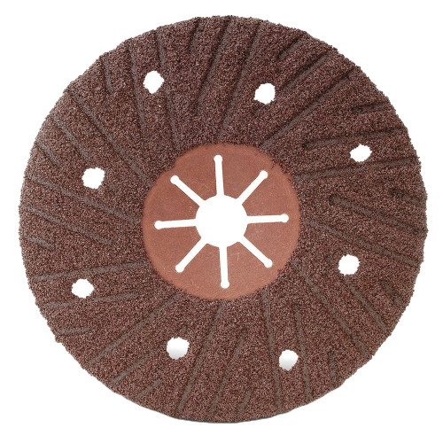CGW 35841 7" X 7/8" Type 29 36-Grit Brown Aluminum Oxide Red Fiber Backing Semi-Flex Disc