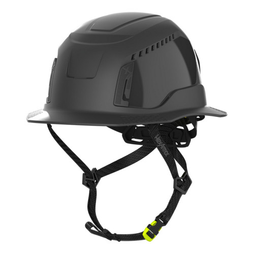 HexArmor 16-30007 Ceros XT400 Type II Full Brim Safety Helmet, Black