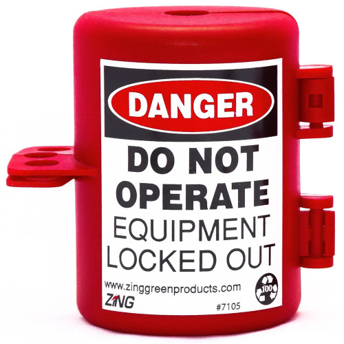 Zing 7105 Small Plug Lockout Device, Recycled Plastic