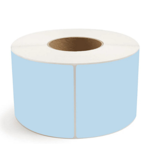 BBP70PBTM4060AP-B 4" x 6" Blue Thermal Transfer Labels - 3" Core, 1000/Roll, 4 Roll/Case