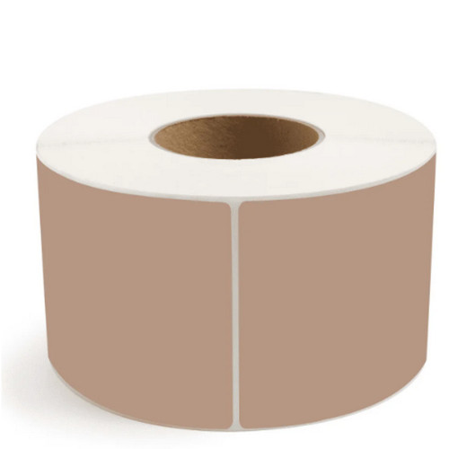 BBP70PBTM4060AP-BR 4" x 6" Brown Thermal Transfer Labels - 3" Core, 1000/Roll, 4 Roll/Case