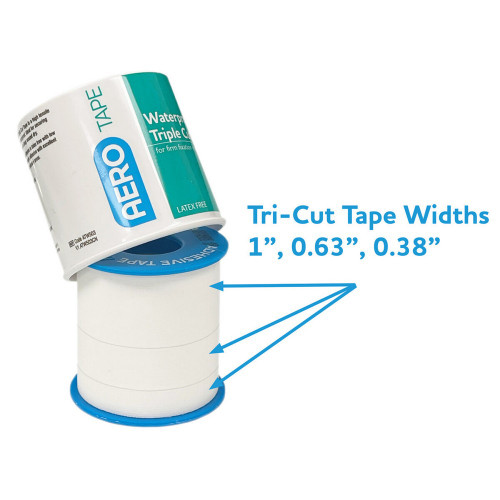 Aero Healthcare ATW503 AEROTAPE Waterproof Adhesive Tape Triple Cut