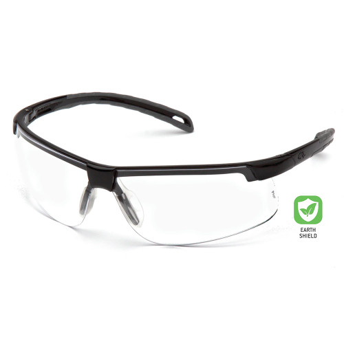 Pyramex Safety ESB8610DTMBCB Sustainable Ever-Lite - Black Frame Clear Lens Safety Glasses