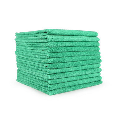 Perfect Products CSA004E Green 16" X 16" 45G Microfiber Towel 24/Pack, 10 Pack/Case