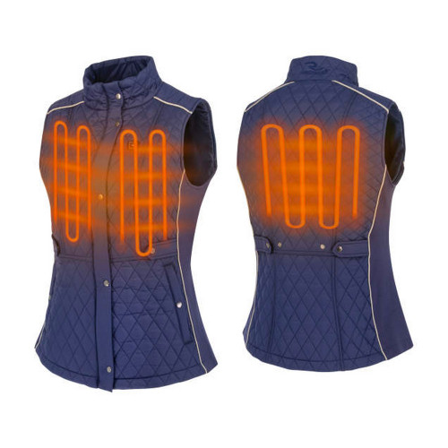 Radians RHG-V202BL Women's Quilted Heated Vest - Blue