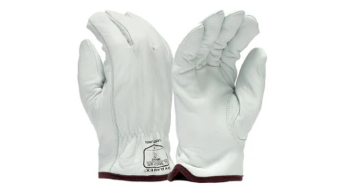 Pyramex Safety GL3006CKF Premium Insulated Goatskin Driver HPPE A5 Cut Glove