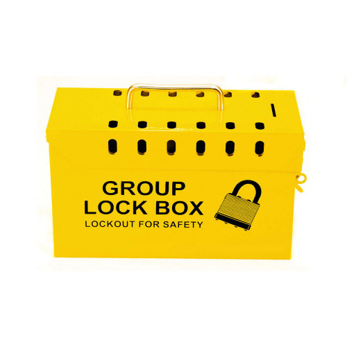 Zing Green 7299Y-UN Group Lockout Box, Yellow, 13 Hole