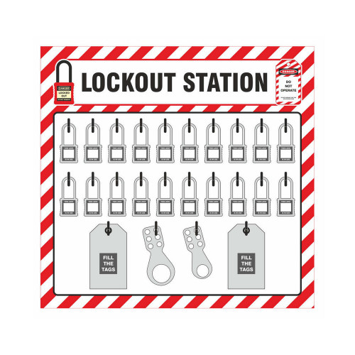 Zing Green 7802 Lockout Shadow Board, 23" Wide