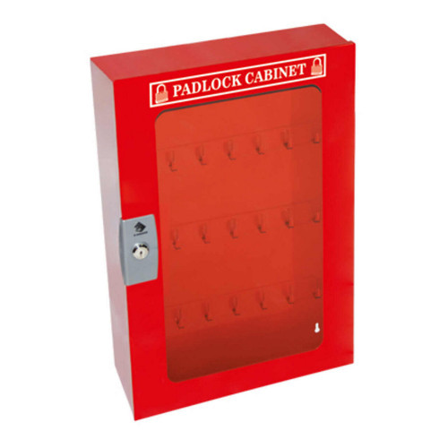 Zing Green 7338 Padlock Cabinet, Clear Window, 84 Padlock