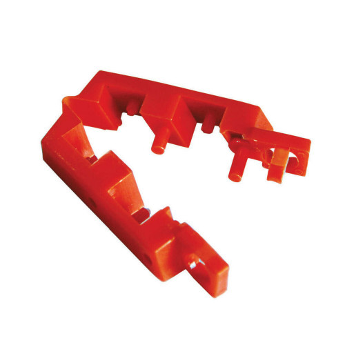 Zing Green 7513 Hinged Single Pole Breaker Lockout, Red