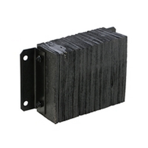 Vestil 1218-6 Laminated Rubber Dock Bumper 12 In. x 18 In. x 6 In. Black