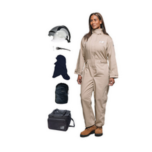 OEL AFW8-KFC-W 8 CAL Coverall Kit HeadGear Womens Khaki