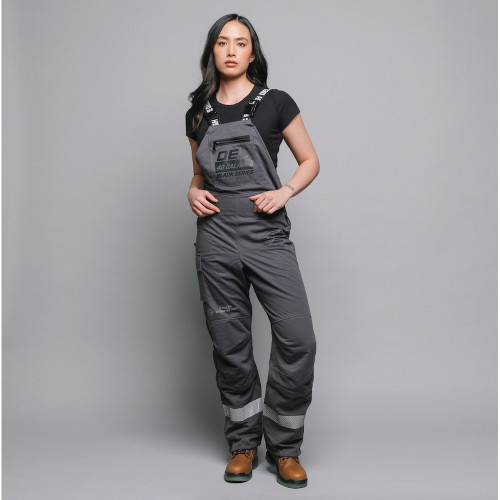 OEL AFW040-BSBO-GTX-W 40 CAL Bib Overall Black Series GTX Womens Charcoal Grey