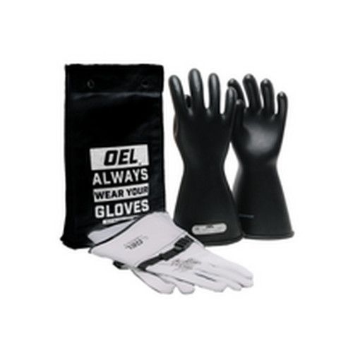 OEL IRG114BK CLASS 1 RUBBER GLOVE KIT 14" Black