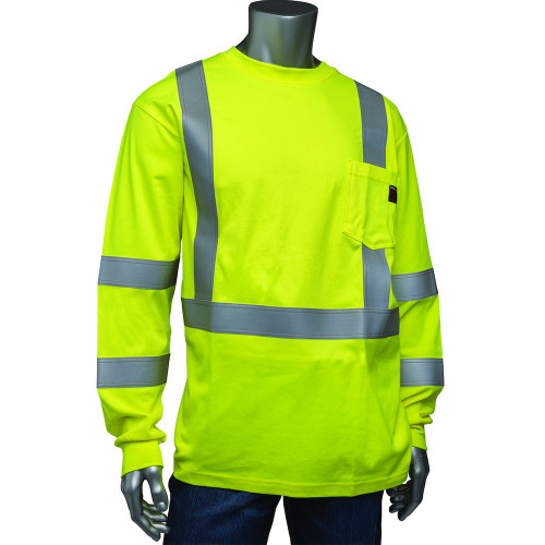 PIP 315-1355FR/S ANSI Type R Class 3 AR/FR Crew Neck Long Sleeve T-Shirt