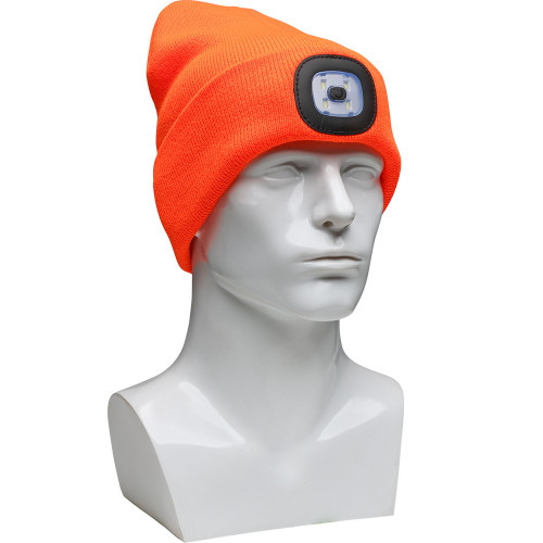PIP 360-LED-OR Winter Beanie Cap with LED light