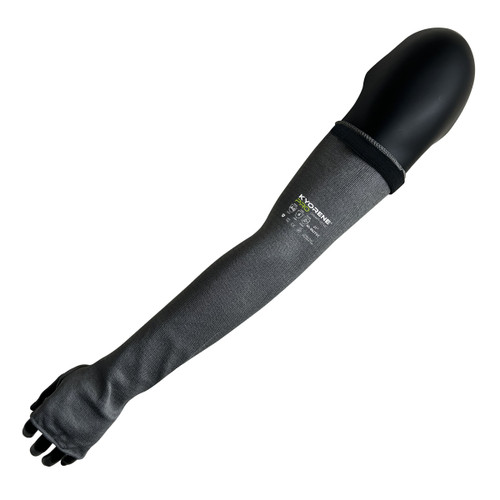 Armor Guys 00-802TVC 21" Gray Kyorene Pro Sleeve With Thumb Hole And Elastic Velcro Closure, ANSI A6