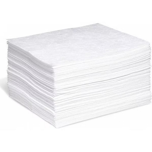 ABS13220 WHITE PAD, OIL ONLY, MEDIUM WEIGHT,  15" X 18' 100/Bundle