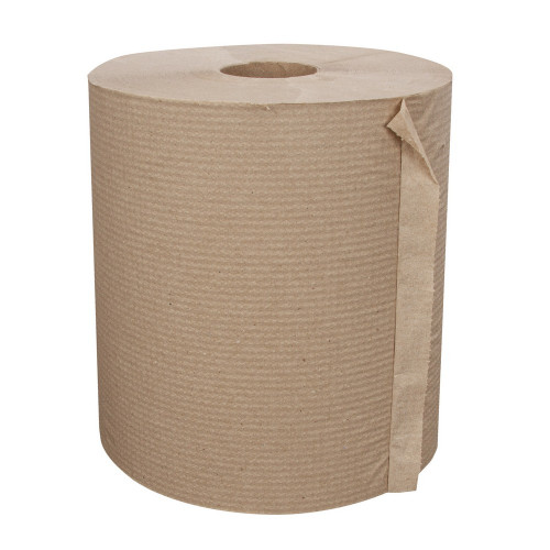 Empress RT680021 Hardwound Towel 8" X 800' Natural 6 Rolls