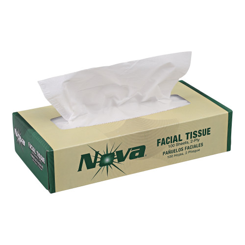 Nova Facial NOVA-FACIAL Tissue boxed 2ply White 30 / 100 Case