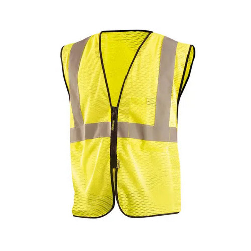 Occunomix ECO-GCZ-Y Mesh Standard Vest W/Zipper Hi-Vis Yellow