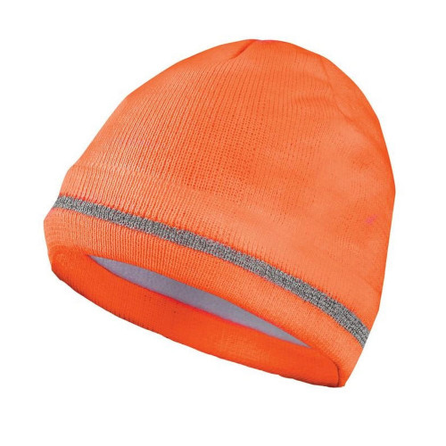 Occunomix LUX-KCR-O-P Beanie With Polyester Lining, Hi-Vis Orange