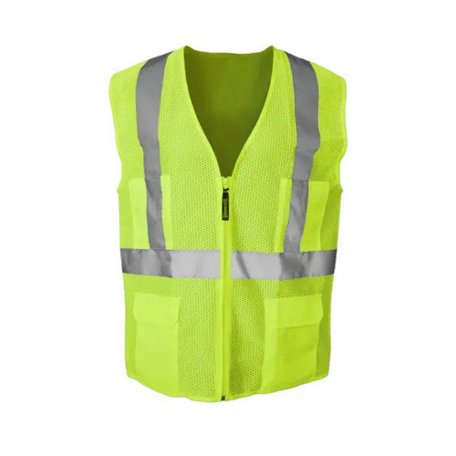 Occunomix LUX-SSMZ-Y Surveyor Vest W/Zipper Hi-Vis Yellow