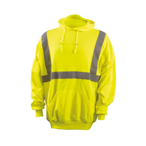 Occunomix LUX-SWTLH-Y 6 oz Lightweight Hoodie Hi-Vis Yellow
