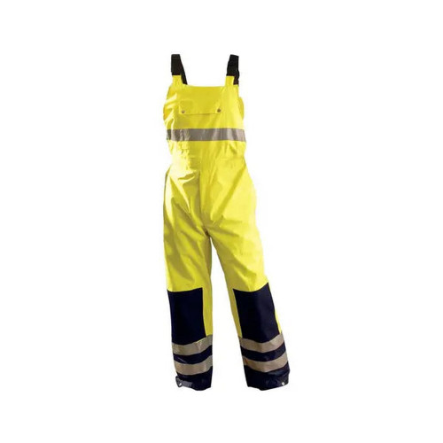 Occunomix LUX-TENBIB-Y Premium Breathable Rain Bib Hi-Vis Yellow