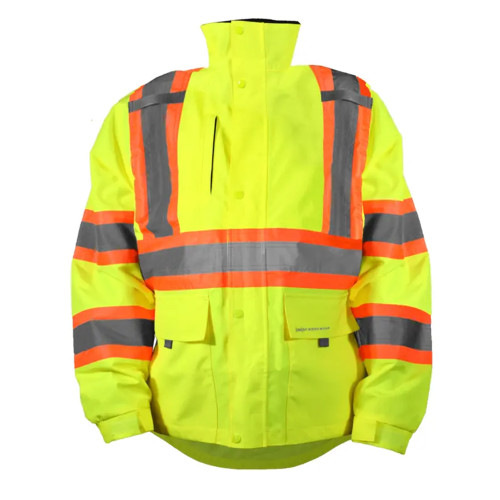 Occunomix SP-RS2JX-Y Two Tone X-Back Ripstop Rain Jacket Hi-Vis Yellow
