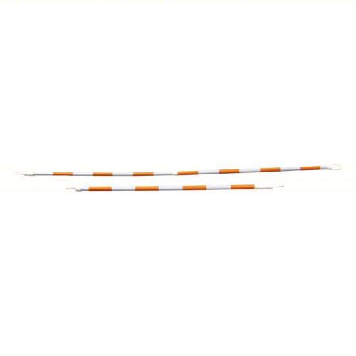 Cone Bar 6'-8' 150610A-CBOW Reflective, Engineer, Orange/White, ABS, 2 in Dia, 6 ft to 10 ft