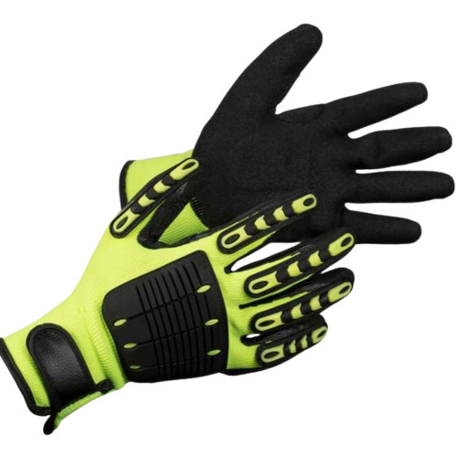 Stalwart Safety 28400 ANSI Cut Level A5 Sandy Nitrile Metacarpal Protection Glove