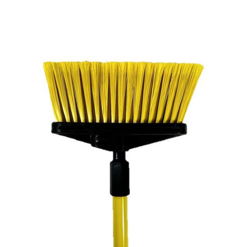 Better Brush 431309Y Light Vertical Sweep- 4' Yellow Fiberglass Handle - Yellow Flagged
