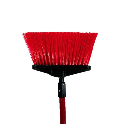 Better Brush 431409R Light Vertical Sweep - 4' Red Fiberglass Handle - Stiff Red