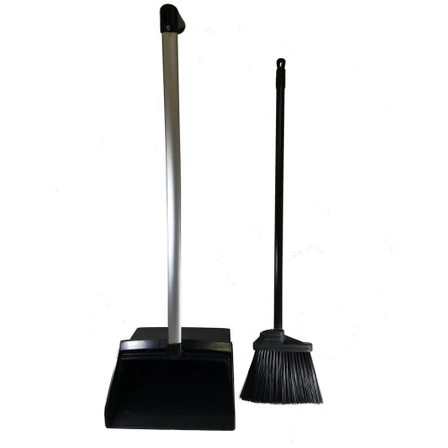 Better Brush 410212 Lobby Dust Pan with Ergonomic Handle - Pan and Broom Combo