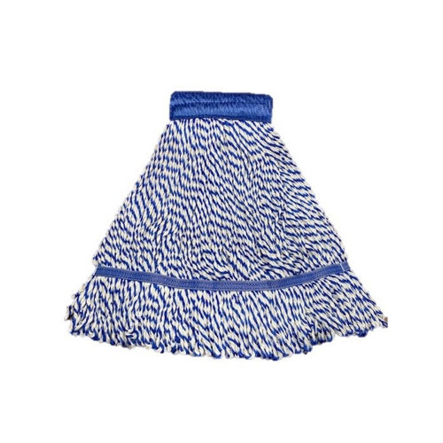 Better Brush 162124 Microfiber Looped End String Mop – Large- Wide Band – Blue