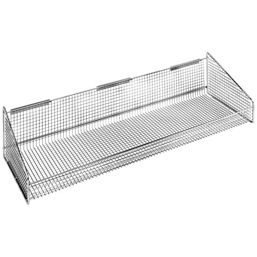 Quantum Storage Systems 1035HBC 11 7/8" x 36" Chrome Partition Wall Hanging Basket