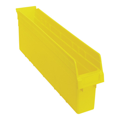 Quantum Storage Systems QSB805YL STORE-MAX 23 5/8" x 4 3/8" x 8" Yellow Shelf Bin