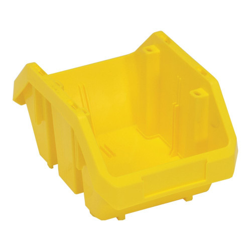 Quantum Storage Systems QP965YL QuickPick 9 1/2" x 6 5/8" x 5" Yellow Polypropylene Storage Bin