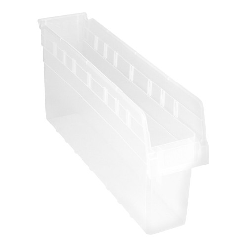 Quantum Storage Systems QSB805CL STORE-MAX 23 5/8" x 4 3/8" x 8" Clear Shelf Bin