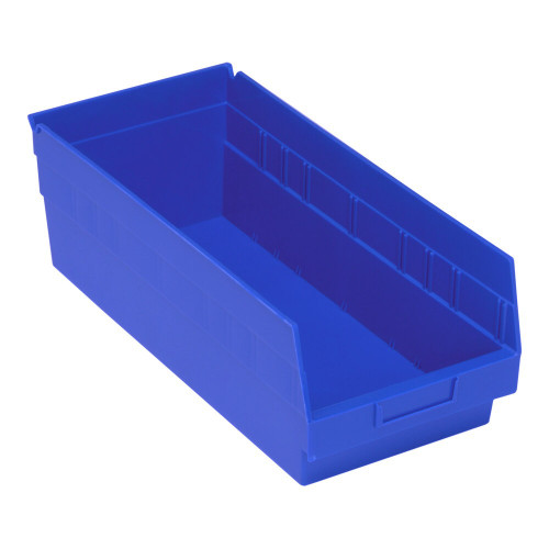 Quantum Storage Systems QSB208BL STORE-MORE 17 7/8" x 8 3/8" x 6" Blue Shelf Bin
