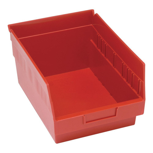 Quantum Storage Systems QSB207RD STORE-MORE 11 5/8" x 8 3/8" x 6" Red Shelf Bin