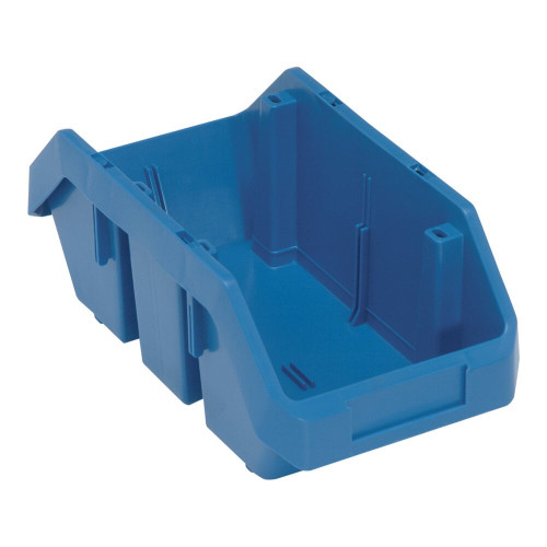Quantum Storage Systems QP1265BL QuickPick 12 1/2" x 6 5/8" x 5" Blue Polypropylene Storage Bin