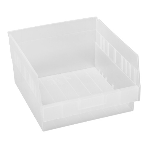 Quantum Storage Systems QSB209CL STORE-MORE 11 5/8" x 11 1/8" x 6" Clear Shelf Bin