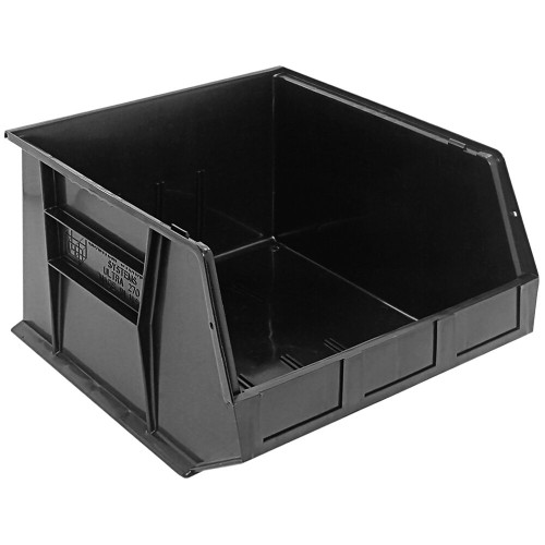 Quantum Storage Systems QUS-270BK 18" x 16 1/2" x 11" Black Hanging Bin