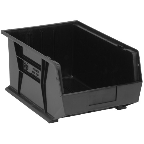 Quantum Storage Systems QUS-255BK 16" x 11" x 8" Black Hanging Bin
