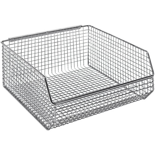 Quantum Storage Systems QMB535C 10 3/4" x 11" x 5" Chrome Wire Mesh Bin