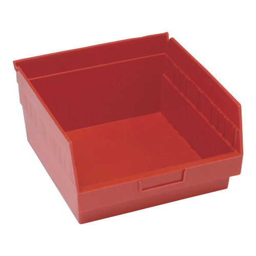 Quantum Storage Systems QSB209RD STORE-MORE 11 5/8" x 11 1/8" x 6" Red Shelf Bin